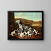 Dalmatian dog with puppies - Pieter van der Hulst — framed artwork on a wall