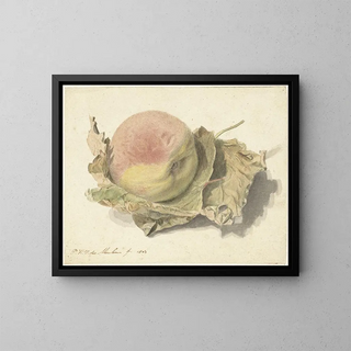 Fishing on Two Leaves - Pieter van der Meulen — framed artwork on a wall