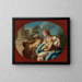 a young man playing the lute with others playing the violin and rommelpot - Pietro Bardellino — framed artwork on a wall