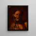 Bust of an Old Man - Pietro Bellotti — framed artwork on a wall