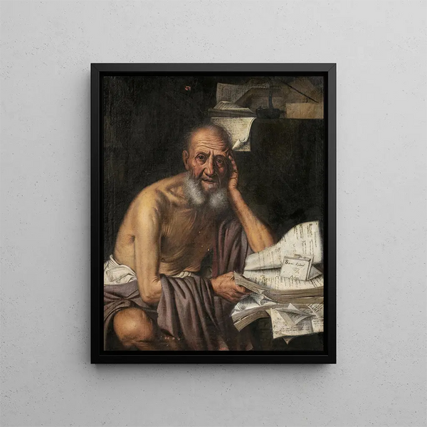 Socrate - Pietro Bellotti — framed artwork on a wall