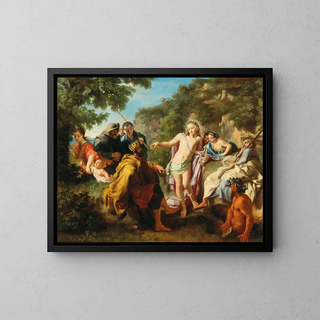 The Judgment of Midas - Pietro Bianchi — framed artwork on a wall