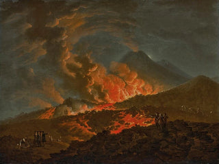 L'Éruption du Vésuve de nuit - Pietro Fabris — artwork view