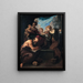 Mystic Marriage Painting of Saint Catherine - Pietro Faccini — framed artwork on a wall