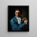 Portrait of architect Giuseppe Valadier - Pietro Labruzzi — framed artwork on a wall