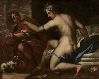 Joseph and Potiphar's Wife - Pietro Liberi — artwork view