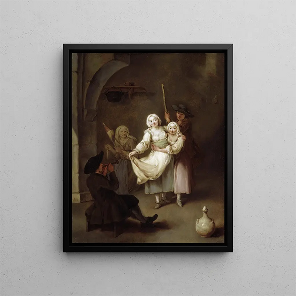 The Dance - Pietro Longhi — framed artwork on a wall