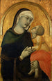 Virgin and Child Painting - Pietro Lorenzetti — artwork view