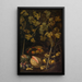 Still life with fruits and vine - Pietro Paolo Bonzi — framed artwork on a wall