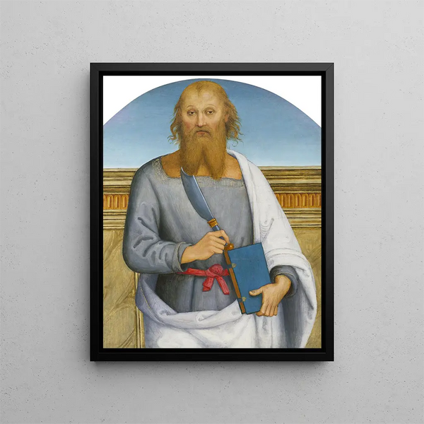 Saint Barthélemy - Pietro Perugino — framed artwork on a wall