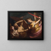 Eve Chased from the Garden of Eden - Pietro Ricchi — framed artwork on a wall