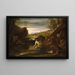Alexander the Great saved from the Cydnus River - Pietro Testa — framed artwork on a wall