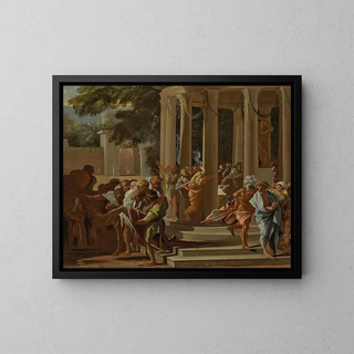 La Mort de Sinorix - Pietro Testa — framed artwork on a wall
