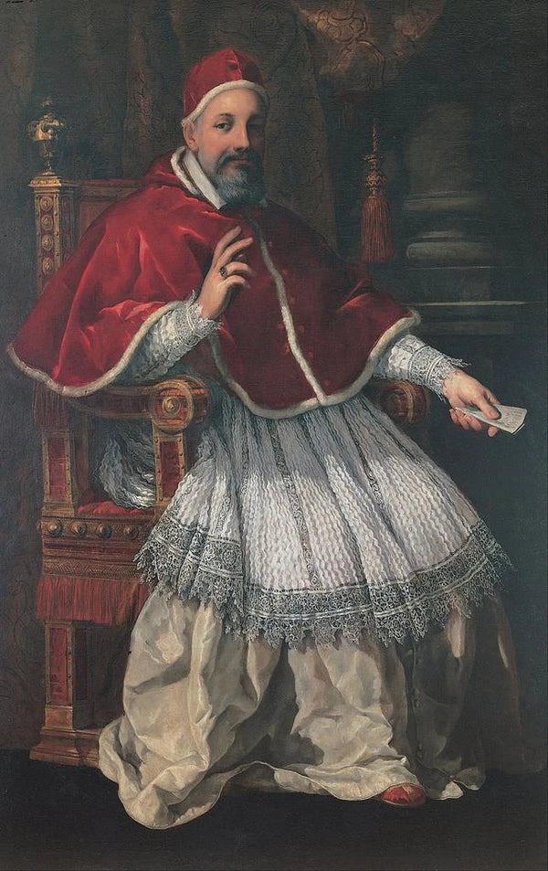 Portrait of Urban VIII - Pietro da Cortona — framed artwork on a wall
