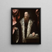 Portrait of a gentleman - Pietro de Marescalchi — framed artwork on a wall