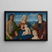 the Virgin and Child with saints and donors - Pietro degli Ingannati — framed artwork on a wall