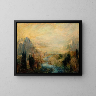 the Symbolist Landscape Painting - Pinckney Marcius-Simons — framed artwork on a wall