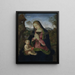Virgin and Child Painting - Pintoricchio — framed artwork on a wall