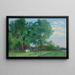 Landscape painting of the countryside - Piotr Hipolit Krasnodbski — framed artwork on a wall