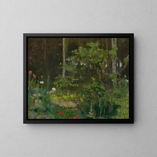 Landscape painting - Piotr Hipolit Krasnodbski — framed artwork on a wall