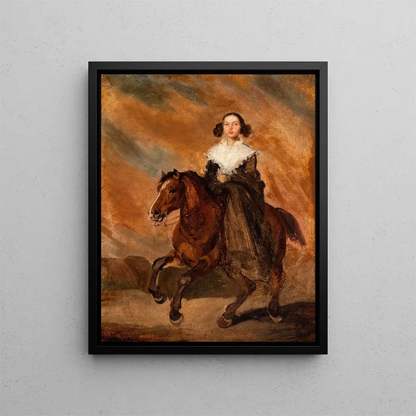 Amazon Painting - Piotr Michałowski — framed artwork on a wall