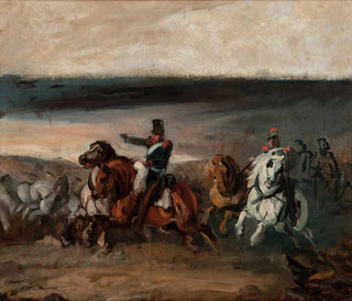 Attack of the French artillery - Piotr Michałowski — artwork view