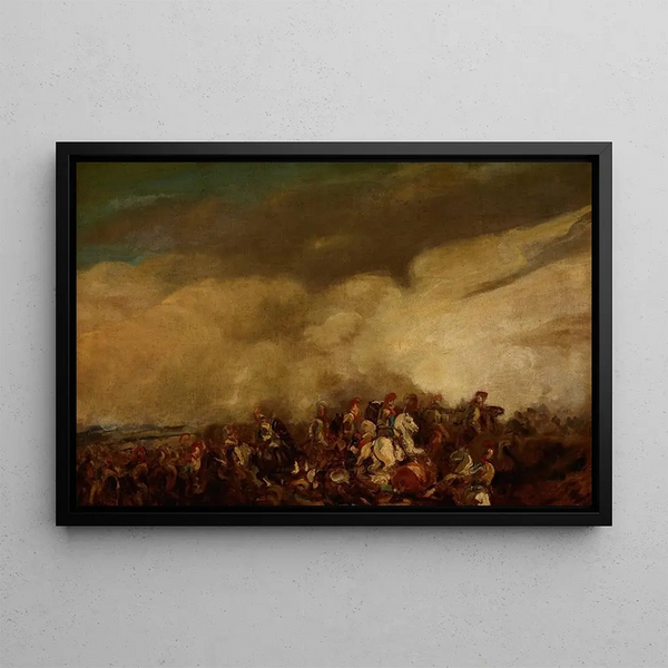 Battle - Piotr Michałowski — framed artwork on a wall
