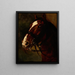 Head of a Horse from the Bay - Piotr Michałowski — framed artwork on a wall