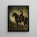 Cuirassier sur un cheval bai - Piotr Michałowski — framed artwork on a wall