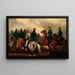 Detachment of Austrian Hussars - Piotr Michałowski — framed artwork on a wall