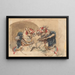 Deux chevaux attelés - Piotr Michałowski — framed artwork on a wall