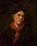 Girl with a Red Scarf - Piotr Michałowski — artwork view