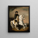 Napoleon on horseback - Piotr Michałowski — framed artwork on a wall