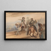Napoleon giving orders - Piotr Michałowski — framed artwork on a wall