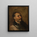 Old Villager Painting - Piotr Michałowski — framed artwork on a wall