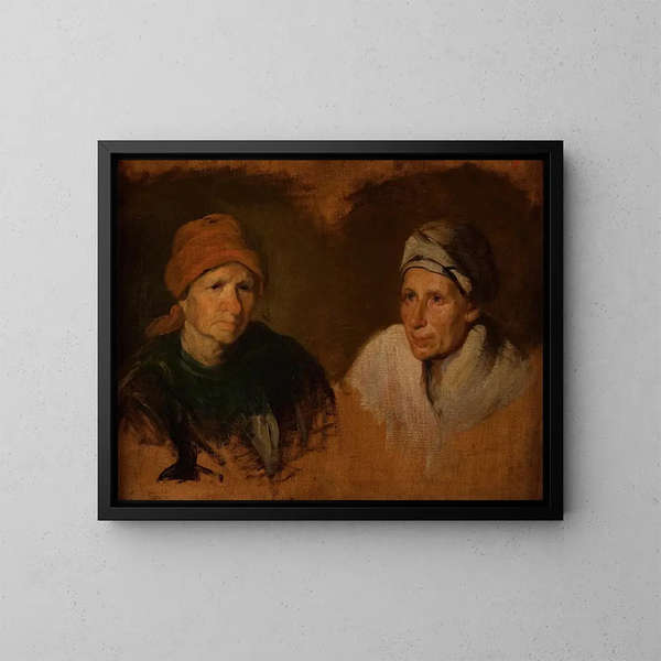 Women Peasants - Piotr Michałowski — framed artwork on a wall