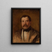 Portrait of Maksymilian Oborski - Piotr Michałowski — framed artwork on a wall
