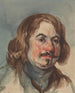 Study of a man's portrait - Piotr Michałowski — artwork view