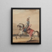Horse Portrait Painting of Hetman Stanisław Jan Jabłonowski 1634-1702 - Piotr Michałowski — framed artwork on a wall