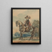 Cavalier in Western European attire - Piotr Michałowski — framed artwork on a wall