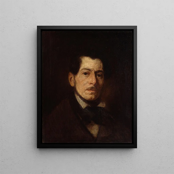 Self-portrait - Piotr Michałowski — framed artwork on a wall