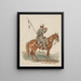 the Cavalry Soldier of Volhynia in 1831 - Piotr Michałowski — framed artwork on a wall