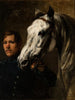 Horse Stable Boy Holding the Horse by the Bridle - Piotr Michałowski — artwork view