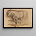 Study of a Spotted Horse - Piotr Michałowski — framed artwork on a wall