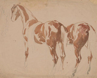 The study of the horse and its harness - Piotr Michałowski — artwork view