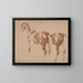The study of the horse and its harness - Piotr Michałowski — framed artwork on a wall