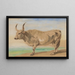 Study of the Hungarian Breed Ox - Piotr Michałowski — framed artwork on a wall