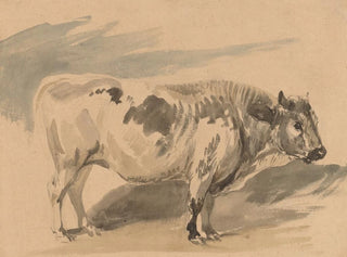 Study of a Simmental breed bull - Piotr Michałowski — artwork view