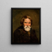 Study of a bearded peasant - Piotr Michałowski — framed artwork on a wall