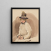 Study of a Village Boy - Piotr Michałowski — framed artwork on a wall